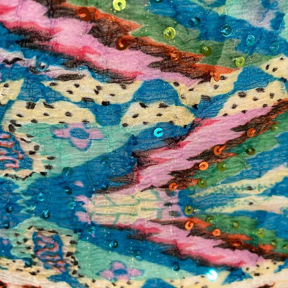 Alberto Makali Sequined Crinkle Stretchy Top - Picture 10 of 14